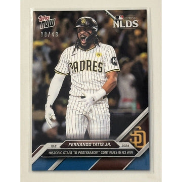 8/49* Fernando Tatis Jr. Historic Postseason start - 2024 MLB Topps NOW Card 815
