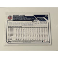Michael Taylor 2023 Topps Update Series 1 Minnesota Twins MLB card back view