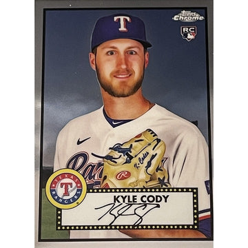 2021 TOPPS CHROME PLATINUM ANNIVERSARY RC KYLE CODY REFRACTOR #117 - MLB RANGERS