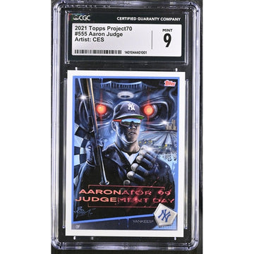 2021 - Topps -  Project70- MLB -  New York Yankees - Aaron Judge #555 CGC 9 -CES