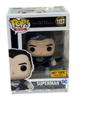 Superman Black Suit Funko Pop 1127 Hot Topic Exclusive Zack Snyder Justice League vinyl figure in box