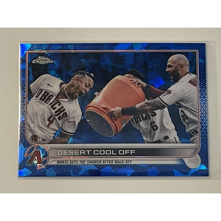 2022 Topps Update Blue Sapphire Desert Cool Off Marte /Walker MLB D’Backs #US221