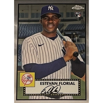 ESTEVAN FLORIAL RC 2021 Topps Chrome Platinum Anniversary Card #71 MLB Yankees