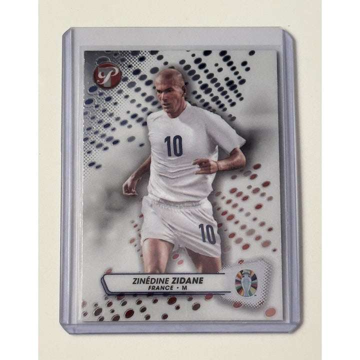 TOPPS PRISTINE UEFA Road To EURO 2024 Zinedine Zidane France soccer collectible card