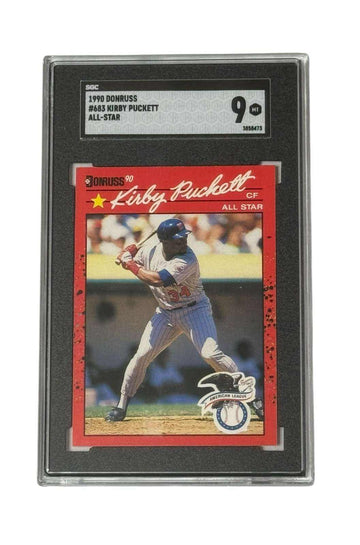 Kirby Puckett 1990 Donruss All-Star #683 SGC 9 MINT Minnesota Twins baseball card in protective slab