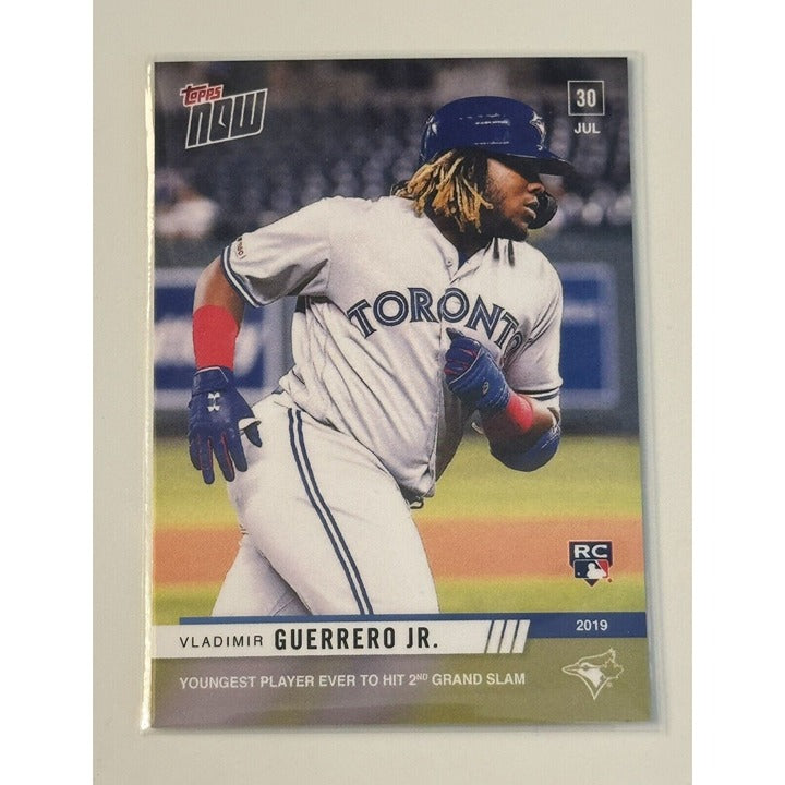 2019 Topps Now Vladimir Guerrero Jr RC Card #601 MLB Blue Jays Rookie Grand Slam