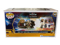 Funko Pop Rides Thor Love and Thunder Goat Boat collectible with Toothgnasher and Toothgrinder in display box