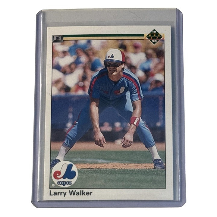 1990 Upper Deck Larry Walker - MLB Baseball Card Montreal Expos #466 - Near Mint