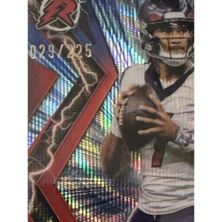 C.J. Stroud rookie 2023 Topps Composite Surge Refractor Texans football card 29/225