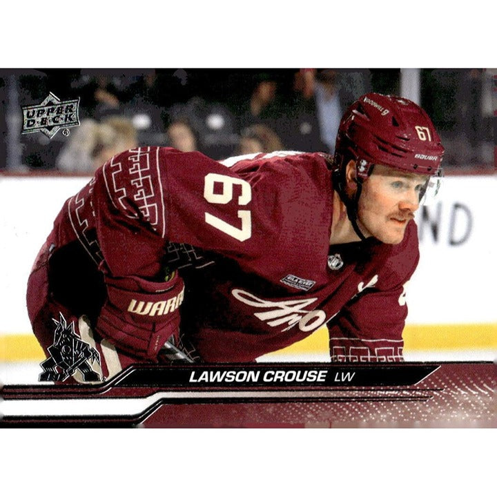 Lawson Crouse 2023-24 Upper Deck Series 2 NHL hockey card in Arizona Coyotes uniform number 67