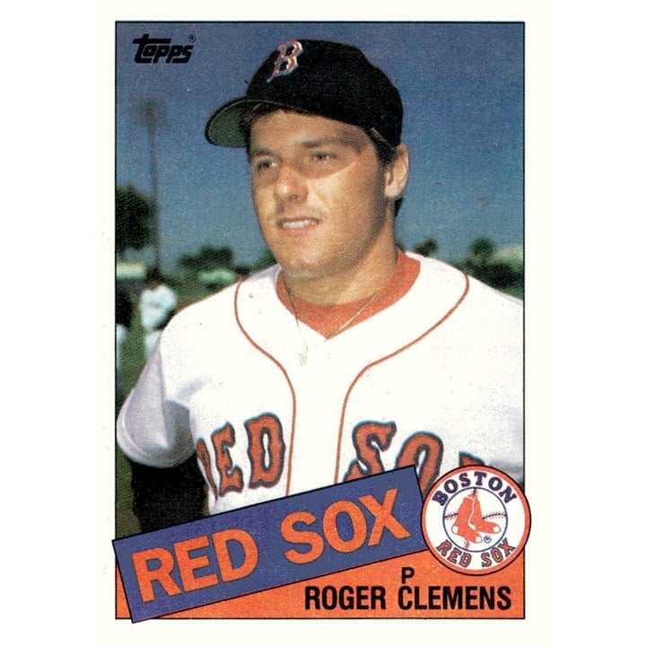 1985 Topps Roger Clemens Boston Red Sox baseball card mint condition