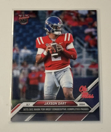 Jaxson Dart RC 2024 Bowman U Now Ole Miss Rookie Football Card #10 Limited Edition