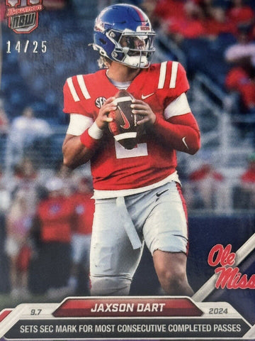 14/25* Jaxson Dart RC 2024 Bowman U Now NCAA Ole Miss Rookie Card #10 - LIMITED!