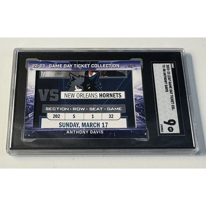Anthony Davis 2022-23 LEAF GAME DAY TICKET #COLTC-88 NBA Lakers/Pelicans - SGC 9