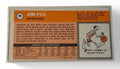 1970-71 Topps Jim Fox Tallboy basketball card Chicago Bulls vintage back view