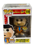 Fred Flintstone Funko Pop 119 holding Fruity Pebbles cereal in box