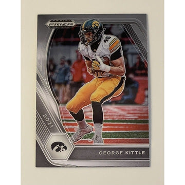George Kittle 2021 Prizm Draft Picks Card #50 Hawkeyes/San Francisco 49’rs - NFL