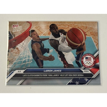 2024 Topps Now Olympics LeBron James* USA Olympic Basketball Team - Card #24 NBA