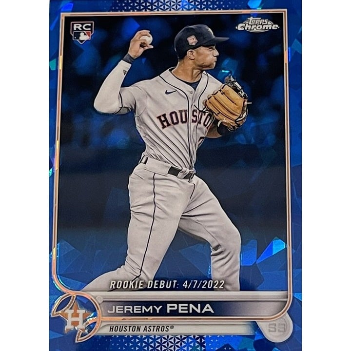 2022 Topps Chrome Update Sapphire JEREMY PEÑA RC US276 MLB Astros Rookie Debut