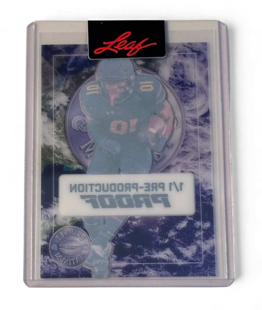 SEALED Leaf Pro Set Platinum 1/1 Pre-Production Proof Chris Tyre Notre Dame football card