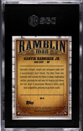 2023 Bowman U Chrome Marvin Harrison Jr Ramblin Man RC SGC 10 football card back view