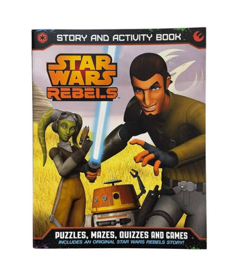 Star Wars Rebels story and activity book with puzzles, mazes, quizzes, and games for kids 6+ featuring Rebels characters and full-color artwork