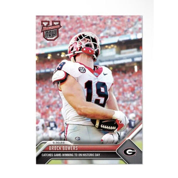 Brock Bowers RC* 2023 TOPPS NOW BOWMAN U #11 UGA GEORGIA BULLDOGS/NFL LV Raiders