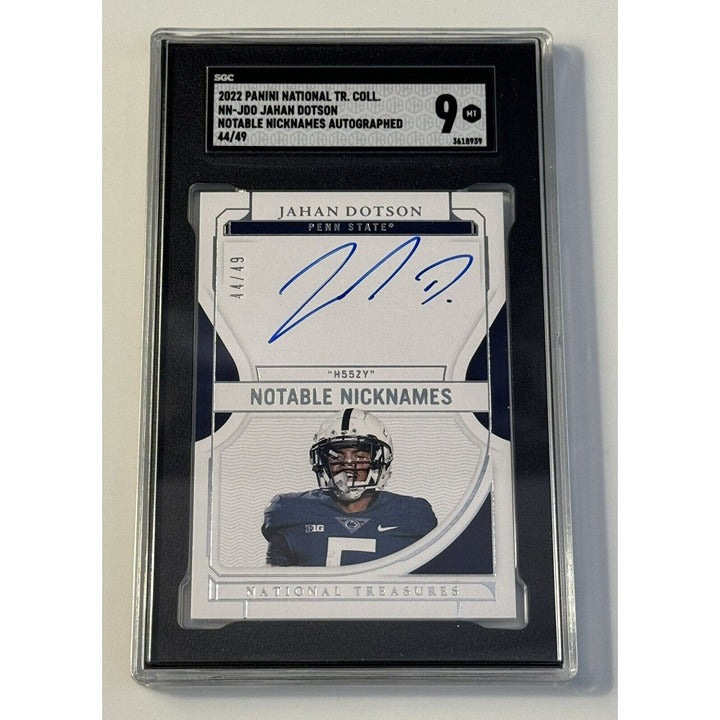 2022 Panini National Treasures Collegiate 44/49 Jahan Dotson Rookie Auto RC NFL*