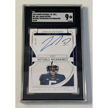 2022 Panini National Treasures Collegiate 44/49 Jahan Dotson Rookie Auto RC NFL*