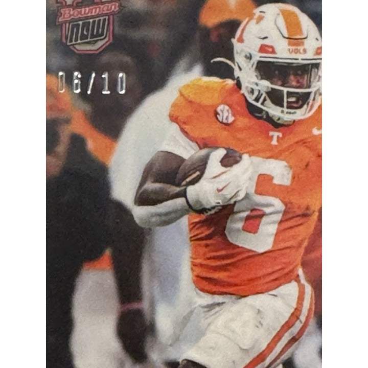 6/10 Dylan Sampson RC Vols TD Record 2024 Bowman football card