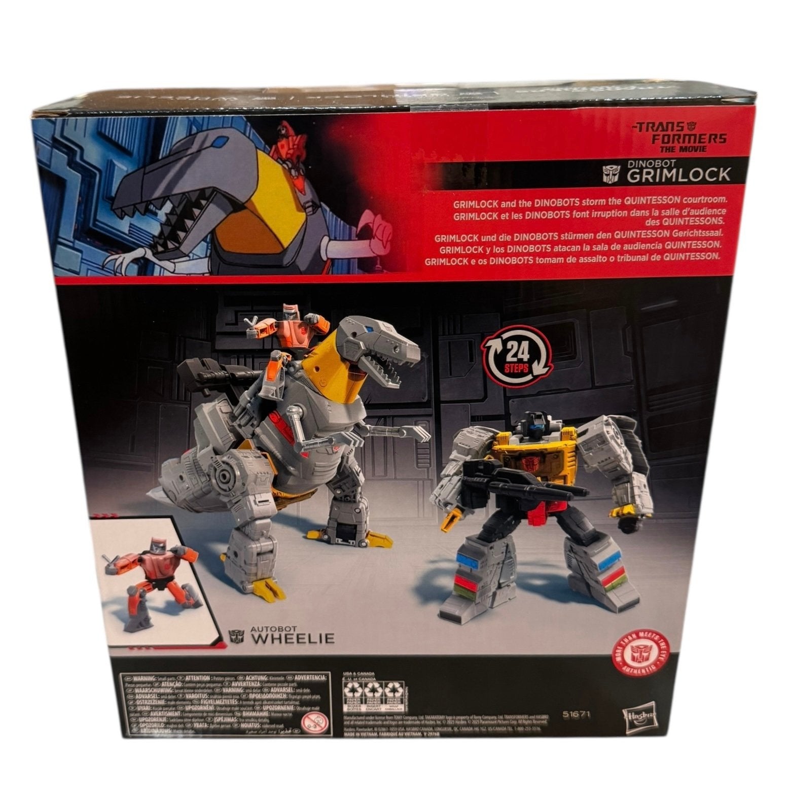 New-sealed Transformers Studio Series Grimlock and Wheelie collector set with 24-step Grimlock conversion and detailed screen-accurate figures in display box