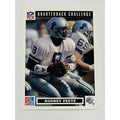 1991 Rodney Pete NFL Lions Quarterback Challenge vintage trading card