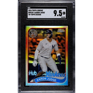 Aaron Judge* 2024 Topps Chrome Refractor* Card #89CB-2 MLB NY Yankees - SGC 9.5*