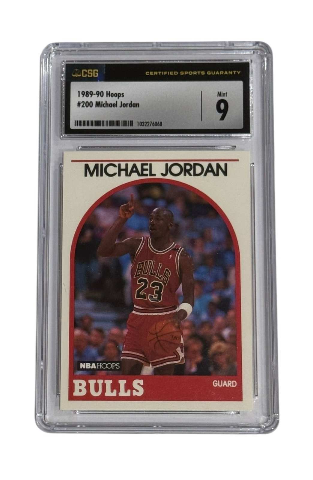 1989-90 Hoops Michael Jordan card #200 CSG 9 Mint Chicago Bulls collectible