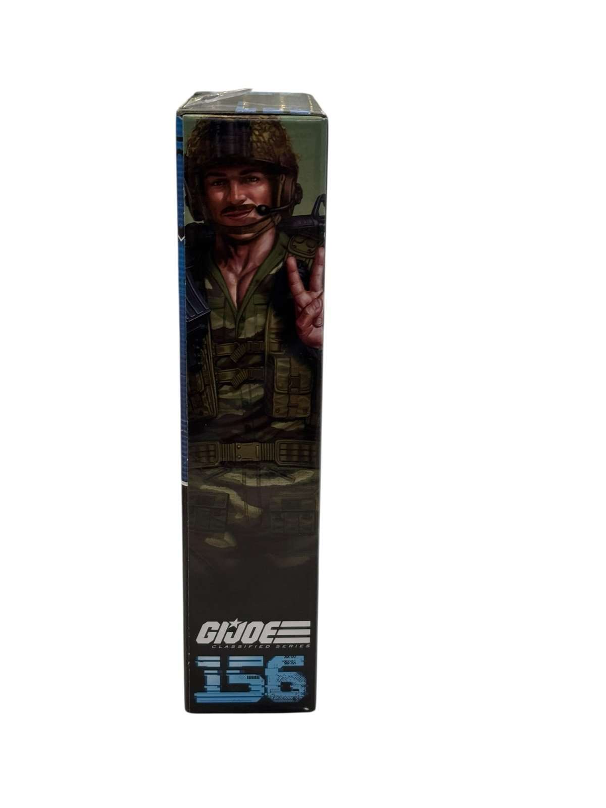New sealed G.I. Joe Classified Series Footloose 6-inch military action figure packaging side view