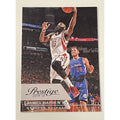 James Harden 2015-16 Panini Prestige NBA basketball card #188 Houston Rockets action shot