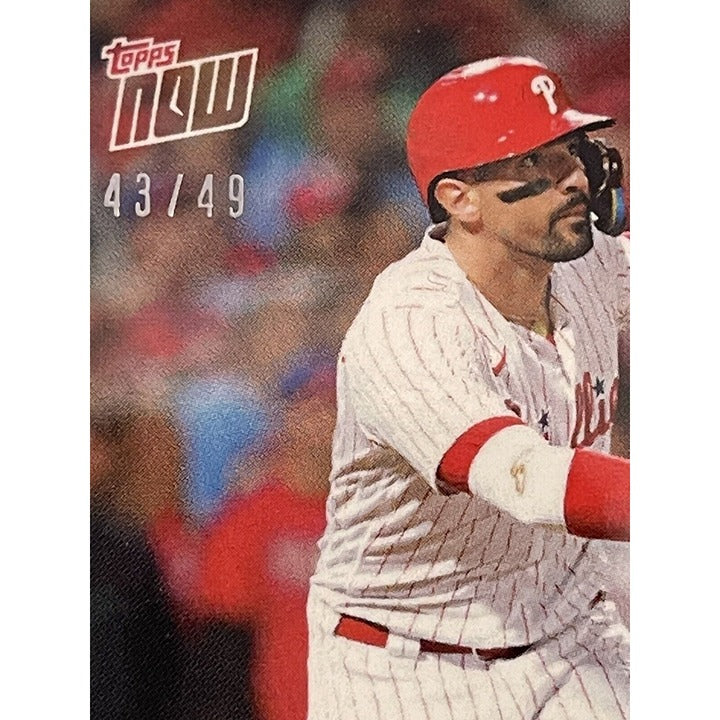 2023 Topps Now Nick Castellanos* 43/49 MLB NLCS Philadelphia Phillies - RED Card