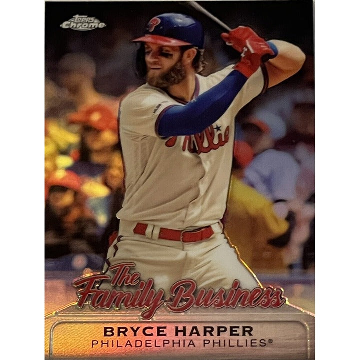 Bryce Harper* 2019 Topps Chrome FAMILY BUSINESS Refractor #FBC-14 - MLB Phillies