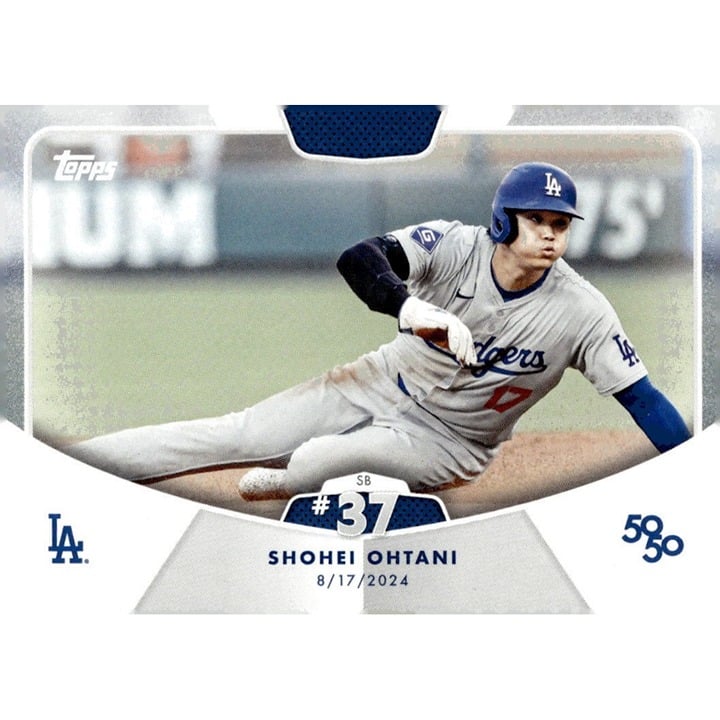 50/50 LIMITED EDITION! Shohei Ohtani MLB LA Dodgers 2024 TOPPS NOW Season #SB 37