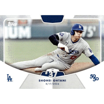 50/50 LIMITED EDITION! Shohei Ohtani MLB LA Dodgers 2024 TOPPS NOW Season #SB 37