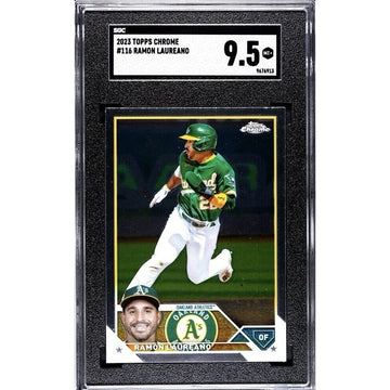 2023 Topps Chrome Ramon Laureano Oakland Athletics MLB Baseball Card 116 SGC 9.5