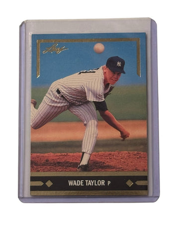 Wade Taylor Vintage 1991 Leaf Gold Rookies baseball card New York Yankees