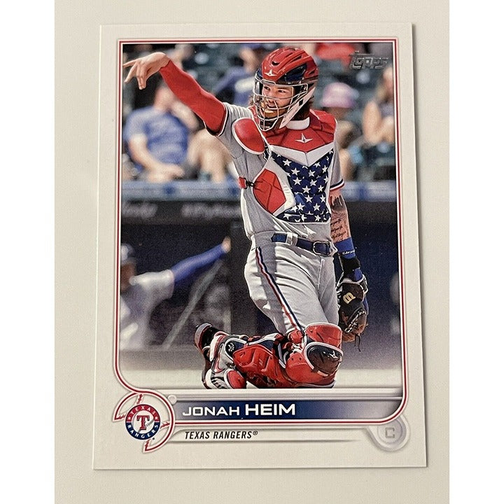 Jonah Heim 2022 Topps Series 1 Texas Rangers baseball card #230