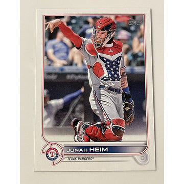 Jonah Heim 2022 Topps Series 1 Texas Rangers baseball card #230