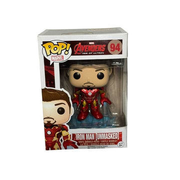 Funko Pop Marvel Avengers Age of Ultron Iron Man Unmasked vinyl figure in original packaging