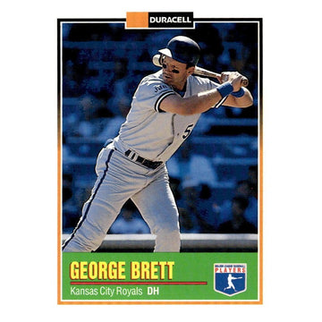 1993 Duracell Power Players II George Brett MLB Kansas City Royals Baseball #55*