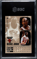 1995-96 Fleer Ultra Michael Jordan NBA Chicago Bulls card #25 SGC 8 slabbed collectible