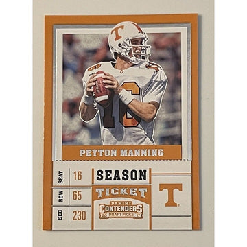 2017  Panini Contenders Draft Picks Peyton Manning Vols/NFL Broncos Card #81 HOF