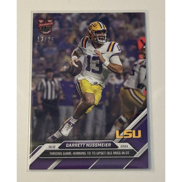 13/25* Garrett Nussmeier RC LSU Tigers 2024 Bowman U Now Football Rookie Card 27