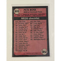1989 Topps Baseball Pete Rose Cincinnati Reds vintage card #505 pink parallel manager card